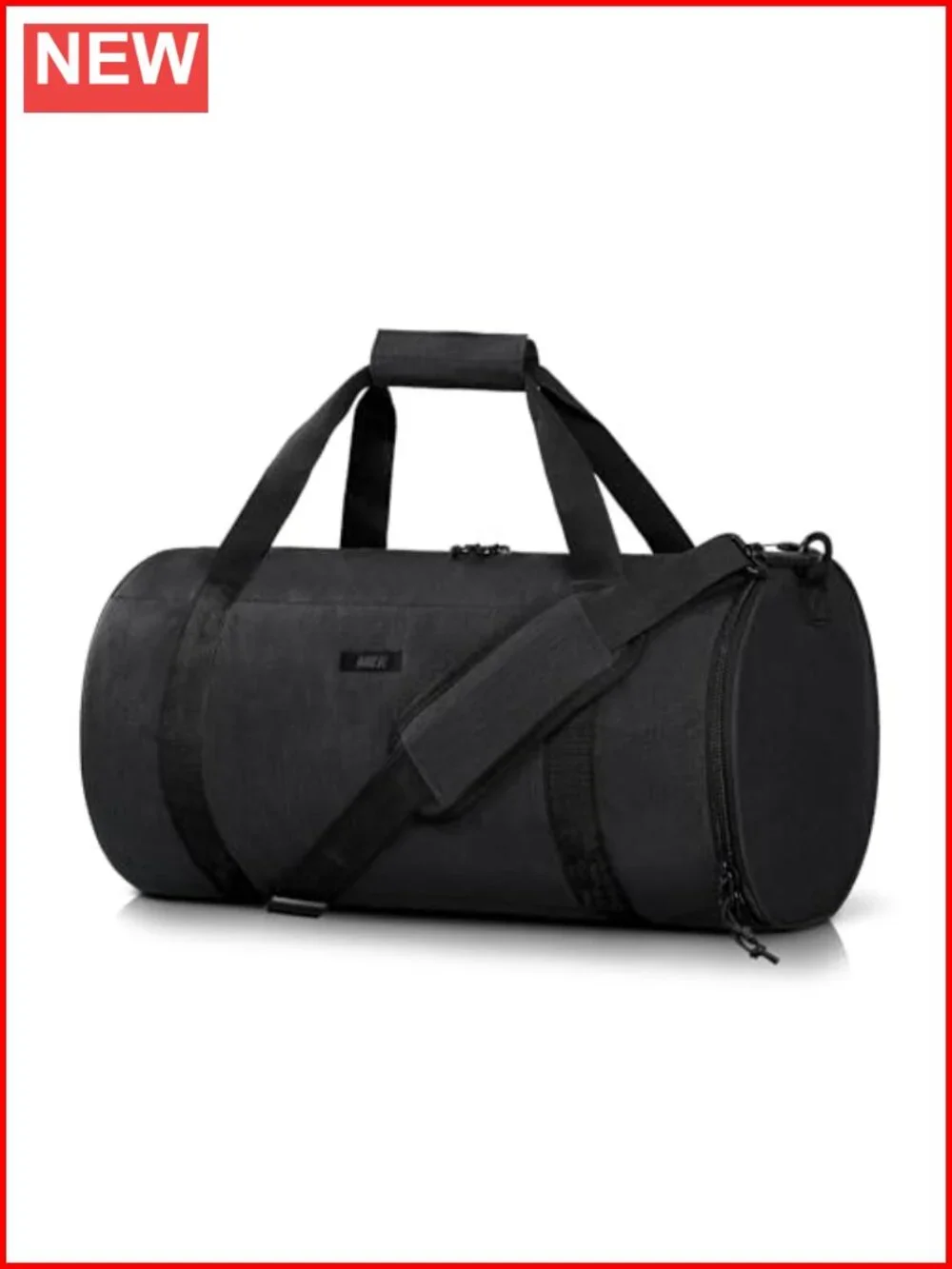 Gym Bag Round Duffle Bag with Shoe Compartment & Wet Pocket, Lightweight Carry